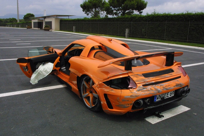 Gemballa Carrera GT Crashed by German Prince Marcus 2