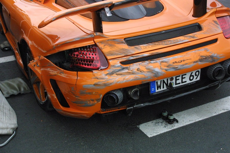 Gemballa Carrera GT Crashed by German Prince Marcus 3